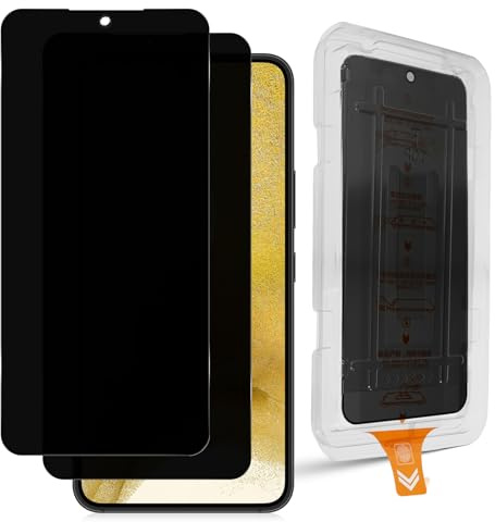 Datree Verre Trempé Anti-Espion pour Samsung Galaxy S22/S23 5G, 2 Pièces Protection D'écran Anti-Espion, Dureté 9H Privacy Protection Écran, Installation Automatique, Anti-Rayures, Sans Bulles