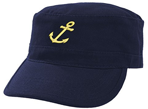 Morefaz Kapitänsmütze Mütze Anker Army Military Baseballmütze Anchor Cap Schiff Yacht Captain (Nave Gold) MFAZ Ltd