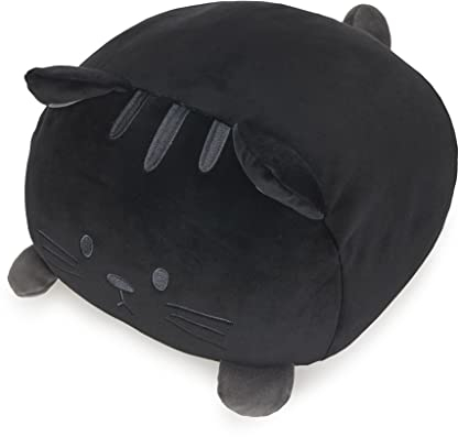 Balvi Cojín Kitty Color Negro Forma de Gato Suave y Muy Blando Poliéster