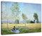 Bilderdepot24 Bild auf Leinwand | Claude Monet Sommer in 70x50 cm als Wandbild | Wand-deko Dekoration Wohnung alte Meister | 180843-70x50