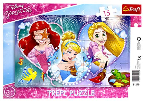 Trefl TR31279, Rahmen-Puzzle Prinzessin -15 Teile, Rahmen-Puzzle Prinezessin
