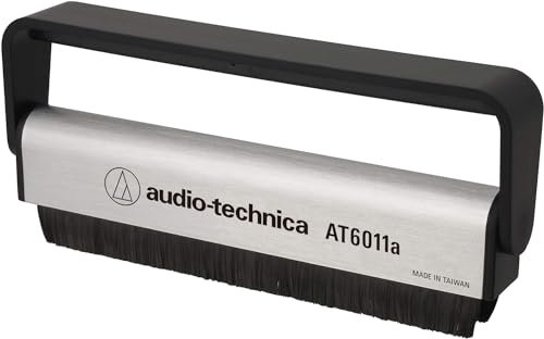 audio technica AT6011A Anti Static LP Cleaning Brush (Silver/Black)