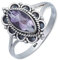 mantraroma Ring Silber 925 Damen Amethyst facettiert Edelstein lila ausgefallen verspielt