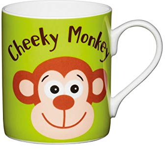 KitchenCraft Fine Bone China Childrens Mug - (Cheeky Monkey)