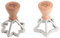 MARCATO Ravioli- und Plätzchen-Ausstecher-Set, Ravioli-Macher, Plätzchenausstecher, Massivholz und Gusseisen, Hergestellt in Italien, Form mit 65 mm Stern + Form mit 70 mm Blume