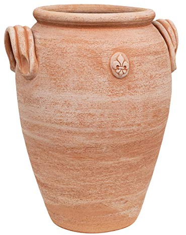 Biscottini Orcio in terracotta toscana 46x34x36 cm | Orcio terracotta da esterno | Vaso terracotta Made in Italy | Giara terracotta