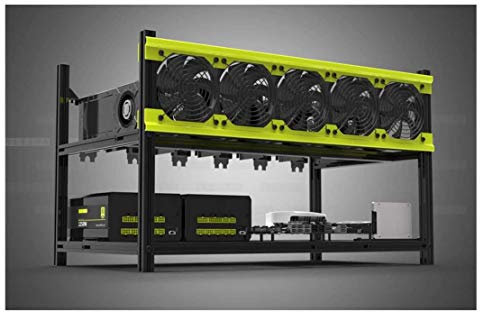 Professionelles 6/8 GPU Miner Mining Case Aluminiumrahmen-Mining-Rig für ETH ZEC / Bitcoin Crypto Coin Currency Mining Veddha (V3D-6GPU)