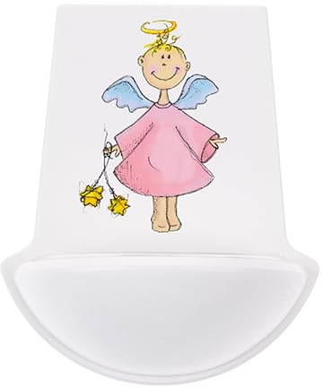 Fritz Cox Kinderweihkessel 'Mein Engel' | Weihwasserkessel für Kinder | Weihbecken aus Holz | in Deutschland hergestellt | christliches Geschenk | einfach anzubringen | inkl. Kunststoffeinsatz | ROSA