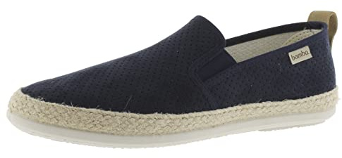 victoria Espadrilles Bamba André Perforiertes Kunstvelours & Seitliche Gummizüge & Flechtband 5200156 für Herren Marino 42