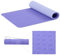 SHOP LC Rutschfeste Yogamatte, TPE Trainingsmatte für Fitness, Pilates & Gymnastik, leichte Reisematte für zu Hause oder draußen mit Trageriemen, Dicke 6 mm Violett-Lila