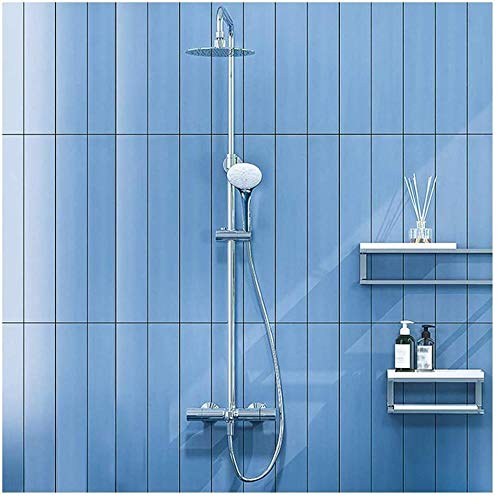 SENNIAN Brausegarnitur Duschsystem Regendusche Duschsäule mit Kopfbrause Handbrause und Umstellung Brausestange Brausebrause Armatur für Wandmontage