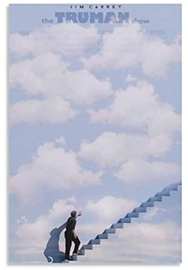 Movie The Truman Show Poster Wandkunst für Zuhause Büro Wand Klassenzimmer Dekor Büro Wandkunst Zuhause Fitnessstudio Poster Leinwandbild 20 x 30 cm