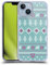 Head Case Designs Blu Azzurro Fair Isle Stampe Invernali Custodia Cover in Morbido Gel Compatibile con Apple iPhone 14