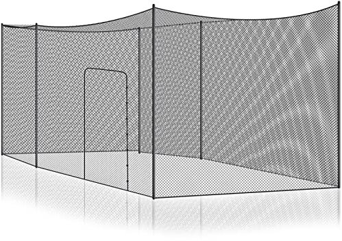 Baseball-Schlagkäfig-Netz, 10.7x3x3 m, strapazierfähig, Softball-Übungsnetz, tragbares Pitching Cage Net, Sport-Barriere-Netze, Hinterhof, Outdoor (Rahmen nicht im Lieferumfang enthalten)