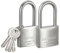 SEPOX Outdoor Padlock with Key Stainless Steel Lock Body and Shackle Waterproof Keyed Pad Lock Heavy Duty Padlock and Key Weatherproof for Gate Chain Shed Boat Marine (40mm SS304) (2X SS 50mm Long)