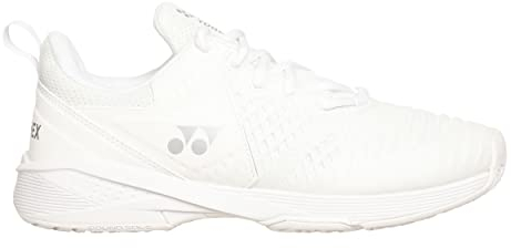 YONEX Damen Power Cushion Sonicage 3 Ac Tennisschuhe Allcourtschuh Weiß - Silber 40,5