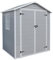 Panana Plastic Garden Storage Shed Outdoor Storage Includes Plastic Floor, Strong Structure House Tool Shed (L x W x H) 125 x 182x 210 cm