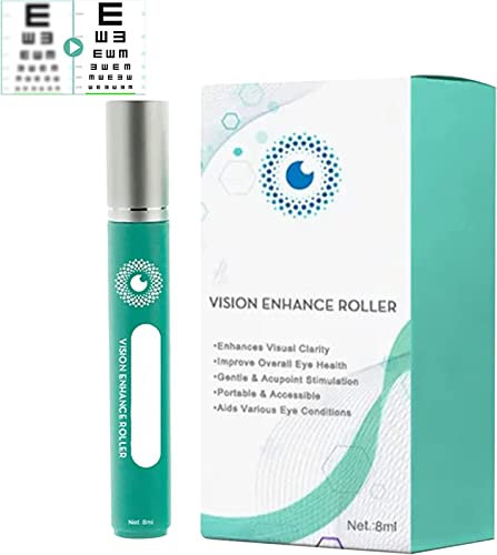 Gfouk Ophthlamed Vision Enhance Roller, Eye Massage Roller, Alleviates Eye Strain, Relieve Eye Strain, Enhances Visual Clarity (1Pcs)