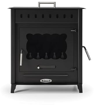 Prensa Stove - Estufa de Leña Grande con Horno y Puerta Lateral VESUBIO 2 de 14,3 kW – ECODESIGN 2022 – Acero 4 mm – Salida Trasera Ø120 mm – Diseño Tradicional