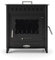 Prensa Stove - Estufa de Leña Grande con Horno y Puerta Lateral VESUBIO 2 de 14,3 kW – ECODESIGN 2022 – Acero 4 mm – Salida Trasera Ø120 mm – Diseño Tradicional