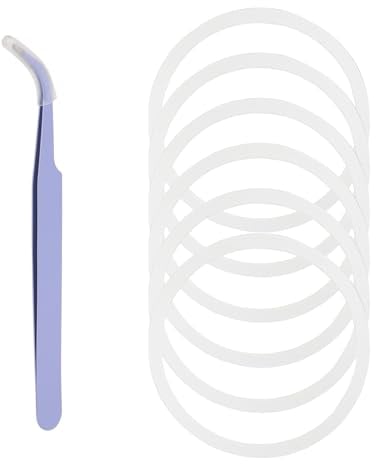 6 Stück Silikon Dichtungs Ersatz für Hydro Flask Flaschen mit Breiter Öffnung und Klappdeckel 5cm Ersatz-O-Ring Gummidichtung für Hydroflask-Deckel 12/16/24/32/40 Unzen, mit Pinzette