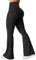 YEOREO Kalie Flare Scrunch Leggings für Damen, V-Ausschnitt, Kreuz-Taille, Glockenunterteil, Yogahose, Bauchkontrolle, Bootcut, Workout-Leggings, Schwarz, M