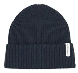 Marc O'Polo Damen Mütze mit Wolle royal (58) 000