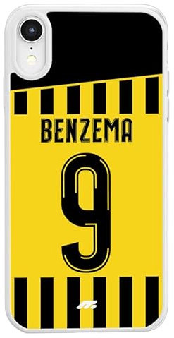 MYCASEFC Coque Football Benzema Huawei Y6 2017 en Silicone. Housse de Football pour Smartphone Imprimée en France en TPU