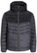 JACK & JONES Mens Puffer Jacket 100% Nylon Quilted Padded Windproof Outdoor Jacket for Men, Asphalt Colour, Size- M