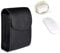 JeJos™ Dual Layer PU Leather Protective Case for Wireless Bluetooth Mouse Charger Laptop Apple Adapter (Black)