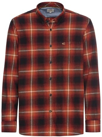 camel active Herren Langarmhemd mit Karomuster