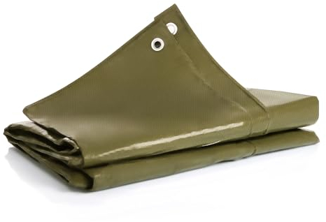 BigDean Abdeckplane mit 5 Stück Planenspanner 3x4m 150g/m² wasserdicht – reißfeste Gewebeplane Allzweckplane mit verstärkten Ösen – UV- und witterungsbeständige Abdeckfolie – vielseitige Schutzplane