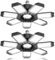 HAPYLUMI Garagenlampe LED 200W, 2Stück 20000LM Hell Werkstattlampe Mit 7 Einstellbar Panel, E26 E27 LED Werkstatt Deckenleuchte 6500K Kaltweiß, Deckenleuchte für Keller Stadel Lagerhalle Geschäft