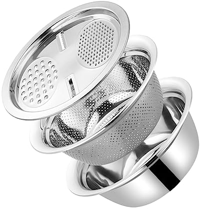 Mikinona Ralladores Acero Inoxidable Rallador De Queso Colador De Verduras Escurridor