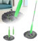 Mocio disidratato 2 in 1, sistema di mocio rotante per pavimenti con set strizzatore, 2024 nuovo mocio auto-strizzante, mocio rotondo per pulizia della parete a 360 gradi, mocio in microfibra Ecloth