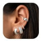 FIOROYAL 4/5 Paar Ohrringe Gold Set für Damen, Chunky Creolen & Ear Cuff Set in Silber & Gold, Hypoallergen, Leichte Creolen, Ohrstecker, Ear Cuff, SH