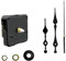 PMTFUMY 1 PCS Black clock mechanism battery powered, Silent Long Shaft Mechanism,DIY Wall Clock and Home Office Clock Repair
