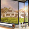 Lifetree Spiegelfolie Fensterfolie Bickdicht Sichtschutz von außen, 90x200 cm, Sonnenschutzfolie mit UV-Schutz und Hitzeschutz, selbstklebend, ideal für Wohnzimmer und Büro, Tee-Silber