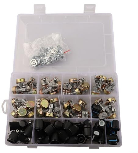 100PCS Potentiometer Kit B1K, B5K, B10K, B20K, B50K, B100K, B250K, B500K, B1M