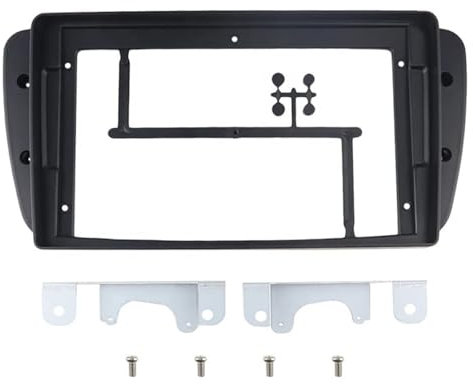JBJXFAMAY Marco de Radio Adaptador De Marco De Fascia para Radio De Coche Panel De Salpicadero De Audio para Seat para Ibiza 6J 2009-2015 Marco de Radio estéreo