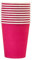 Lot de 10 gobelets jetables en carton multicolores, biodégradables, compostables, adaptés pour les fêtes, le bricolage, les festivals, les mariages, les anniversaires (rose rouge)