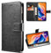 MEMELOKA Coque pour TCL 605/TCL 60 SE/TCL 60SE, TPU Antichoc Interne et Premium Flip PU Étui de Protection avec Emplacements Cartes [Fonction Support] - Noir