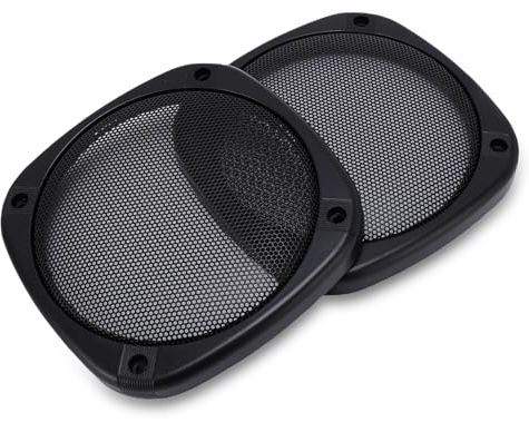 VBESTLIFE Lot de 2 Grilles de Protection pour Haut-Parleur de Plafond de 5 Pouces, Noires, pour Caisson de Basses de Voiture, Grilles Métalliques de Remplacement