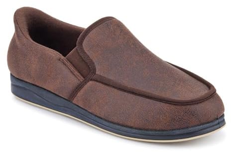 Pavers Mens Easy Step In Extra Wide Memory Foam Slippers | Autumn Winter Collection | Full Slipper Slipper | Flat | Memory Foam Insole