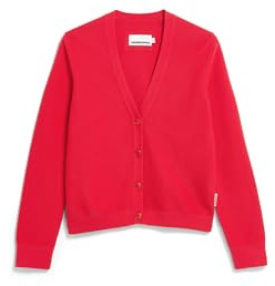 ARMEDANGELS Damen Strickjacke aus Bio-Baumwolle MENAAL Links Links Regular Fit Mars Red M
