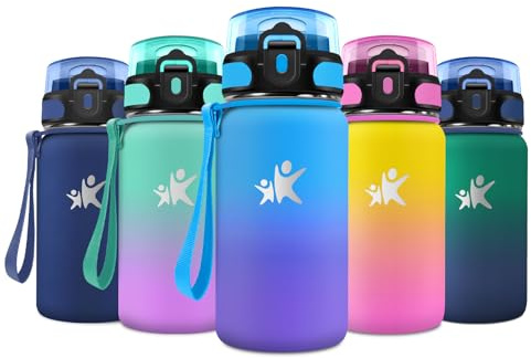 JAPORIA Bottiglia Termica 500ml, Borraccia Termica con Cannuccia, senza BPA, a Prova di Perdite, Doppia Parete, per Palestra, Outdoor, l'école