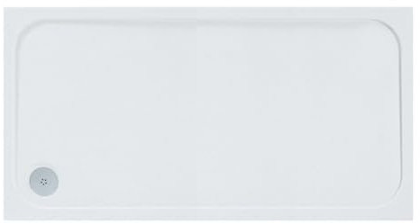 Eacon Low Profile White Stone Resin Acrylic Capped Rectangle Shower Tray Premium Quality 1600 x 800