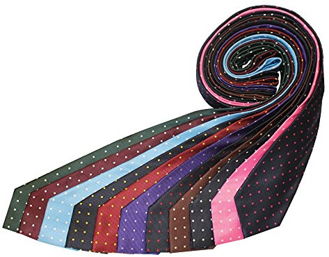 Equetech Junior Polka Dot Show Tie-Light Blue / White