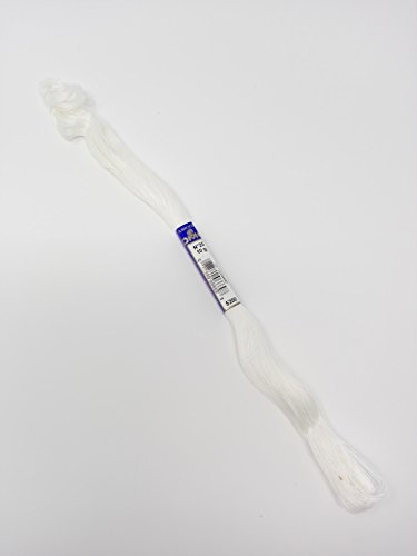 Cotone da ricamo N.25 colore bianco 5200 - Matassa 10g.-100% Cotone