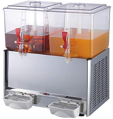 CGOLDENWALL Kommerzielle automatische Getränkemaschine für kalte und heiße Saftspender, Biermaschine für kalte Getränke, 20 l, Einzeltank oder Doppeltanks 110 V/220 V (Doppeltanks, heiß und kalt)